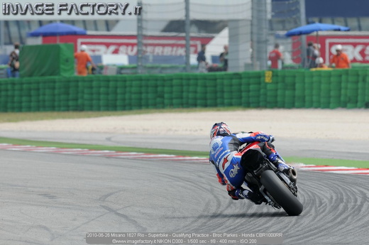 2010-06-26 Misano 1627 Rio - Superbike - Qualifyng Practice - Broc Parkes - Honda CBR1000RR